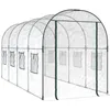 Image de Serre Cadre Acier ThermolaquÃ© & PVC RÃ©sistant aux UV 160x400x190 cm