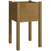 Image de Vidaxl JardiniÃ¨re D'extÃ©rieur Marron Miel 40x40x70 Cm Pin Massif
