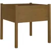 Image de Vidaxl JardiniÃ¨re D'extÃ©rieur Marron Miel 70x70x70 Cm Pin Massif