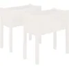 Image de Vidaxl JardiniÃ¨res 2 Pcs Blanc 70x31x70 Cm Bois De Pin Massif