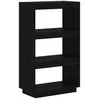 Image de vidaXL BibliothÃ¨que/Cloison Noir 60x35x103 cm Bois de pin massif