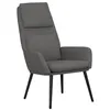 Image de vidaXL Chaise de relaxation Gris clair Tissu