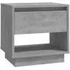 Image de vidaXL Table de chevet Gris bÂ¿Â¿ton 45x34x44 cm AgglomÂ¿Â¿rÂ¿Â¿