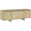 Image de Vidaxl Meuble Tv ChÃªne Sonoma 120x30x40,5 Cm AgglomÃ©rÃ©