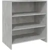 Image de vidaXL Buffet Gris bÃ©ton 70x40,5x75 cm AgglomÃ©rÃ©