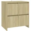 Image de Vidaxl Buffet ChÃªne Sonoma 70x41x75 Cm AgglomÃ©rÃ©