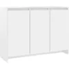 Image de vidaXL Buffet Blanc 102x33x75 cm AgglomÃ©rÃ©