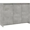 Image de vidaXL Buffet Gris bÂ¿Â¿ton 102x33x75 cm AgglomÂ¿Â¿rÂ¿Â¿