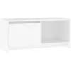 Image de vidaXL Meuble TV Blanc 90x35x40 cm AgglomÃ©rÃ©