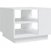 Image de vidaXL Table basse Blanc 55x55x43 cm AgglomÃ©rÃ©