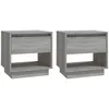 Image de vidaXL Tables de chevet 2 pcs Sonoma gris 45x34x44 cm AgglomÃ©rÃ©