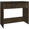 Image de Vidaxl Table Console ChÃªne FumÃ© 89x41x76,5 Cm Acier