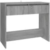 Image de vidaXL Table console Sonoma gris 89x41x76,5 cm Acier