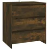 Image de Vidaxl Buffet ChÃªne FumÃ© 70x41x75 Cm AgglomÃ©rÃ©