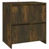 Image de Vidaxl Buffet ChÃªne FumÃ© 70x41x75 Cm AgglomÃ©rÃ©