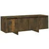 Image de Vidaxl Meuble Tv ChÃªne FumÃ© 120x30x40,5 Cm AgglomÃ©rÃ©