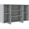 Image de vidaXL Buffet Sonoma gris 120x30x75 cm AgglomÃ©rÃ©