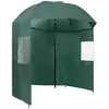 Image de Vidaxl Parapluie De PÃªche Vert 220x193 Cm