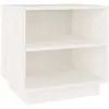 Image de vidaXL Tables de chevet 2 pcs Blanc 40x34x40 cm Bois de pin solide