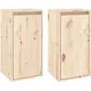 Image de vidaXL Armoires murales 2 pcs 30x30x60 cm Bois de pin massif
