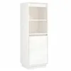 Image de vidaXL Buffet Blanc 37x34x110 cm Bois massif de pin
