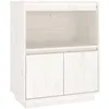 Image de vidaXL Buffet Blanc 60x34x75 cm Bois massif de pin