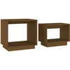 Image de vidaXL Tables basses gigognes 2 pcs Marron miel Bois de pin massif