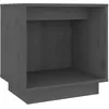 Image de vidaXL Tables de chevet 2 pcs Gris 40x30x40 cm Bois de pin solide