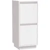 Image de vidaXL Buffet Blanc 31,5x34x75 cm Bois massif de pin