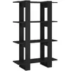 Image de vidaXL BibliothÃ¨que/SÃ©parateur de piÃ¨ce Noir 80x30x123,5 cm