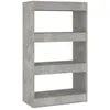 Image de vidaXL BibliothÃ¨que/SÃ©parateur piÃ¨ce Gris bÃ©ton 60x30x103 cm AgglomÃ©rÃ©