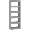 Image de vidaXL BibliothÃ¨que/SÃ©parateur de piÃ¨ce Gris bÃ©ton 60x30x166 cm