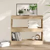 Image de Vidaxl BibliothÃ¨que/SÃ©parateur De PiÃ¨ce ChÃªne Sonoma 80x30x72 Cm