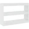 Image de vidaXL BibliothÃ¨que/SÃ©parateur de piÃ¨ce Blanc 100x30x72 cm