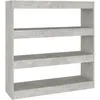 Image de vidaXL BibliothÃ¨que/SÃ©parateur de piÃ¨ce Gris bÃ©ton 100x30x103 cm