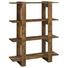 Image de vidaXL BibliothÃ¨que/SÃ©parateur de piÃ¨ce ChÃªne fumÃ© 100x30x123,5 cm