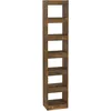Image de Vidaxl BibliothÃ¨que/SÃ©parateur De PiÃ¨ce ChÃªne FumÃ© 40x30x198 Cm