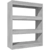 Image de vidaXL BibliothÃ¨que/Cloison Sonoma gris 80x30x103 cm Bois ingÃ©nierie