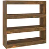 Image de Vidaxl BibliothÃ¨que/SÃ©parateur De PiÃ¨ce ChÃªne FumÃ© 100x30x103 Cm