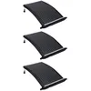 Image de Vidaxl Panneaux De Chauffage Solaire De Piscine CourbÃ£Â©S 3 Pcs 110x65cm