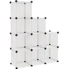 Image de vidaXL Cubes de rangement 9 pcs Transparent PP