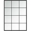 Image de vidaXL Miroir mural Noir 80x60 cm MÃ©tal
