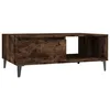 Image de Vidaxl Table Basse ChÃªne FumÃ© 90x60x35 Cm AgglomÃ©rÃ©