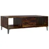 Image de Vidaxl Table Basse ChÃªne FumÃ© 103,5x60x35 Cm AgglomÃ©rÃ©