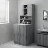 Image de vidaXL Meuble pour machine Ã  laver Sonoma gris 71x71,5x91,5 cm