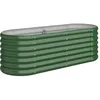 Image de Vidaxl JardiniÃ¨re De Jardin Acier Enduit De Poudre 114x40x36 Cm Vert