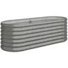 Image de Vidaxl JardiniÃ¨re De Jardin Acier Enduit De Poudre 114x40x36 Cm Gris