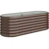 Image de Vidaxl JardiniÃ¨re De Jardin Acier Enduit De Poudre 114x40x36 Cm Marron