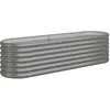 Image de Vidaxl JardiniÃ¨re De Jardin Acier Enduit De Poudre 152x40x36 Cm Gris
