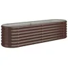 Image de Vidaxl JardiniÃ¨re De Jardin Acier Enduit De Poudre 152x40x36 Cm Marron
